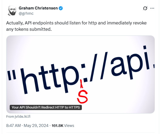 Security Tip: How Should APIs Respond to HTTP?
