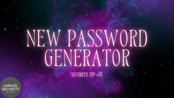 Security Tip: New Password Generator